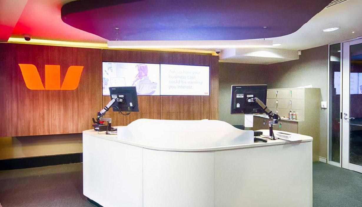 Commercial office reception fitout
