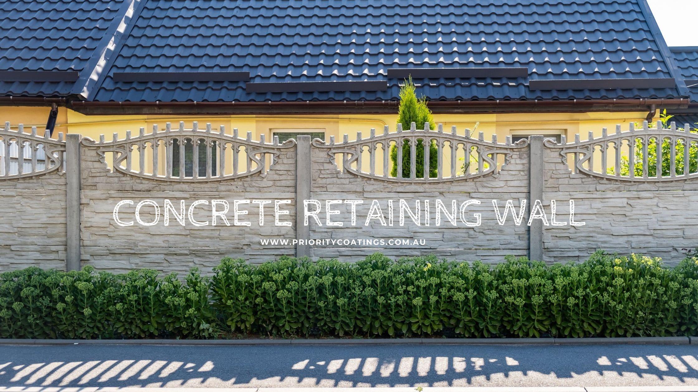 How to Paint Concrete Retaining Wall