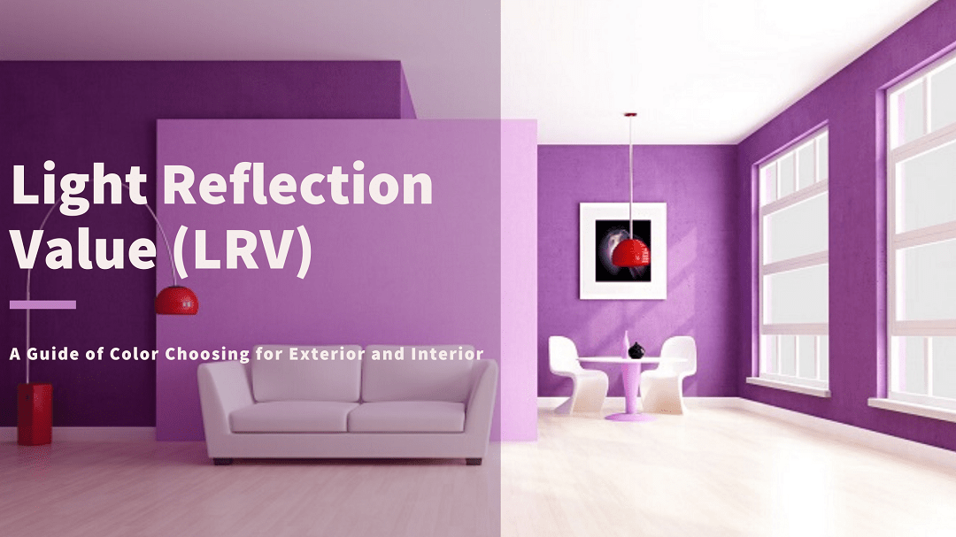 Light reflection value for paint color